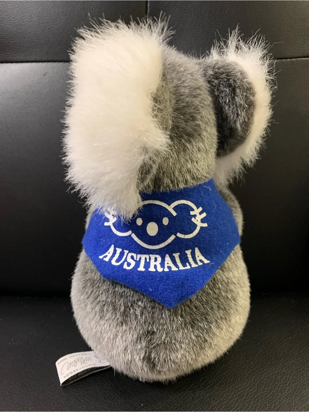 vintage Australian made grey koala plush stuffed animal